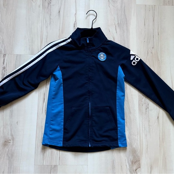 adidas Blue and Black Sporty Sweatshirt - Picture 1 of 5